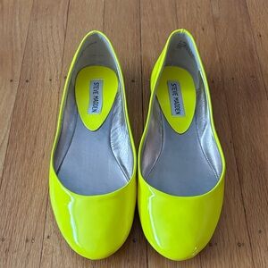 Steve Madden Neon Yellow Women’s Ballet Flats